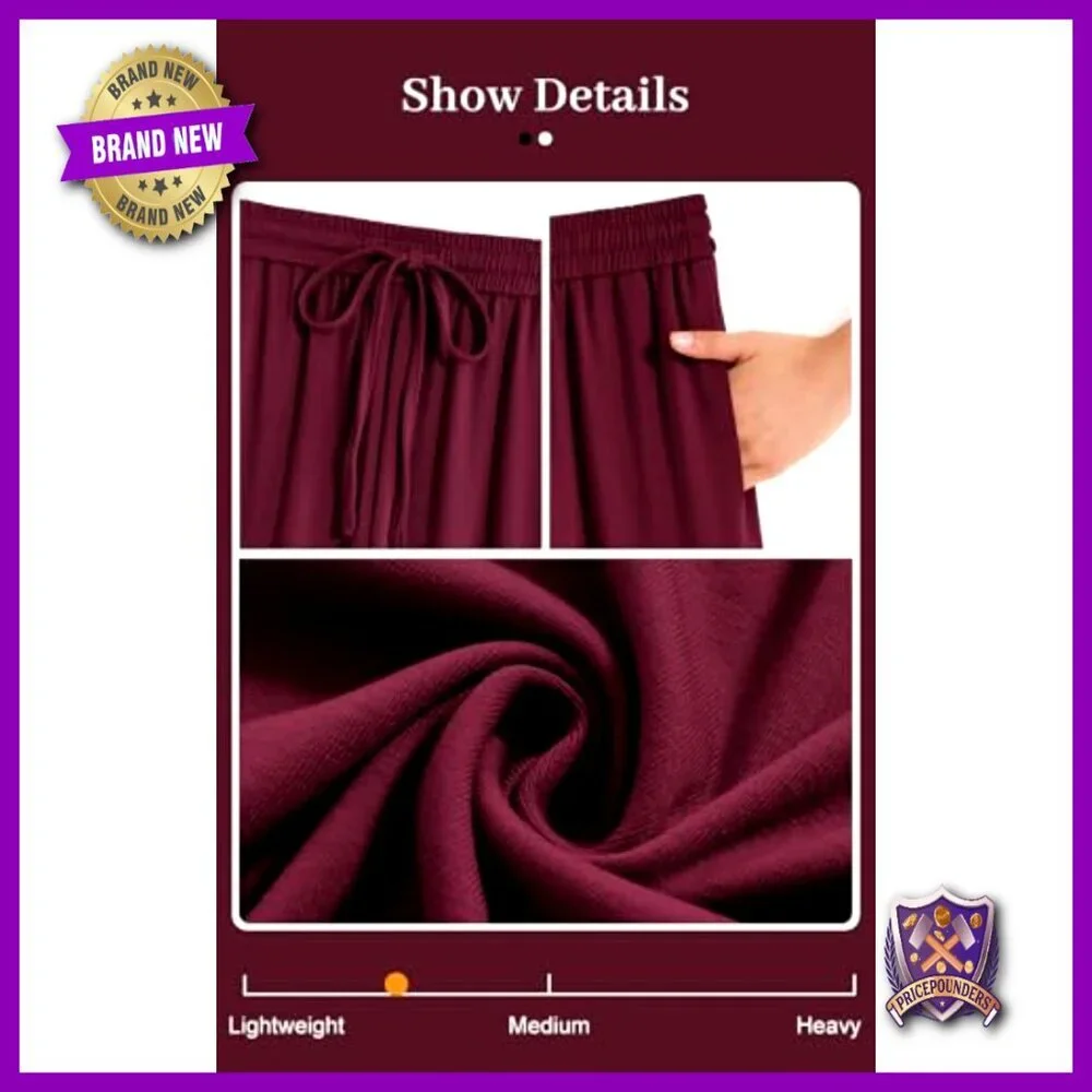 Women's 2-Piece Lounge Set Long Sleeve Crewneck Wide Leg Pants Loose Fit